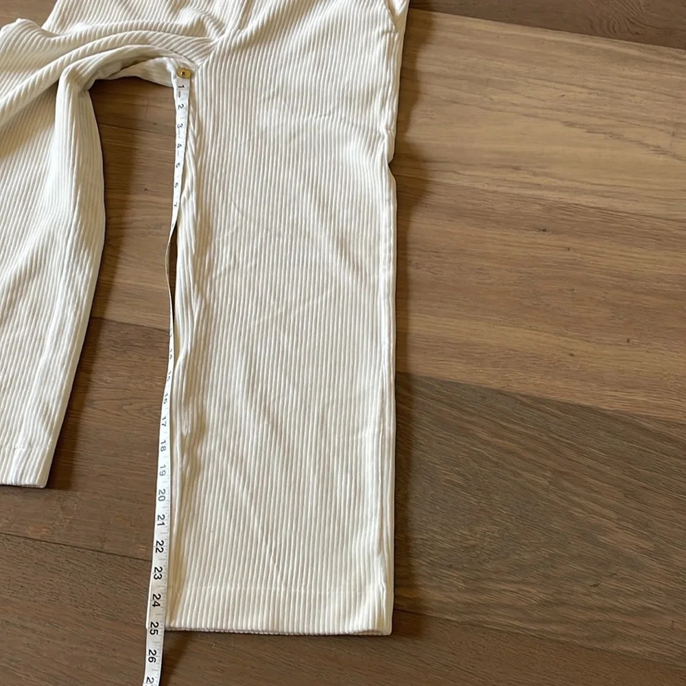 Lucy Paris Bruna Corduroy Pant Ivory Size Medium - Picture 5 of 11